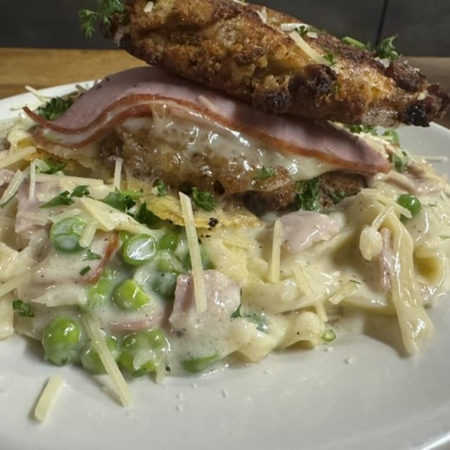 Chicken Cordon Bleu.