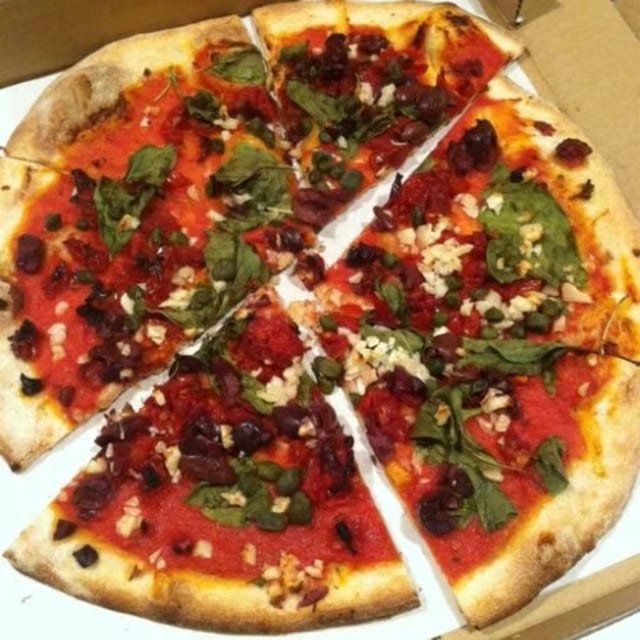 Puttanesca Pizza.