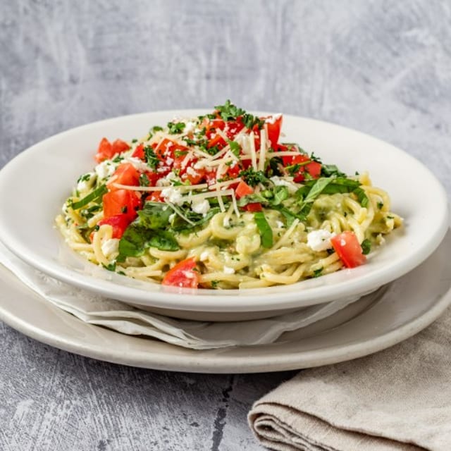 Pesto Spaghetti.