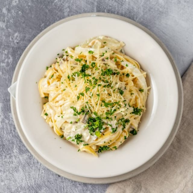 Kids Fettuccine Alfredo.