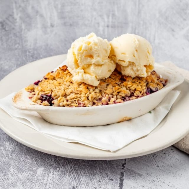 Triple Berry Cobbler.